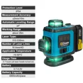 thumbnail image 4 of 16 Lines 4D Green Laser Level Self-Leveling 360° Horizontal Vertical Cross Line Laser Tool With Tripod, 4 of 7