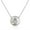 White, variant on 925 Sterling Silver Simulated Mother of Pearl CZ Evil Eye Hamsa Pendant Necklace