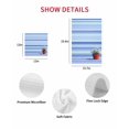 thumbnail image 7 of Blue Ombre Striped Daisy Kitchen Dish Towels for Drying Dishes Set of 4, Vintage Flowers Abstract Art Waffle Weave Microfiber Hand Tea Bathroom Towels Quick Dry & Absorbent Towel 12x12, 7 of 7