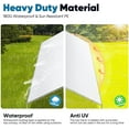 thumbnail image 6 of Quictent 10x15ft Heavy Duty Car Canopy Galvanized Frame Carport Outdoor Party Tent Boat Shelter, White, 6 of 8