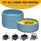 thumbnail image 2 of Silicone Air Fryer Egg Pan, Reusable Sous Egg Bite Maker Air Fryer Egg Mold Individual Microwave Egg Cooker Blue 4Pcs, 2 of 5