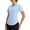 Light Blue, variant on BALEAF Women's Short Sleeve Shirts UPF 50+ Sun Shirt V Neck UV Protection Workout Moisture Wicking Quick Dry Lightweight Light Brown 2XL