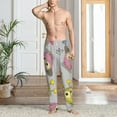 thumbnail image 5 of Vsdgher Cartoon Owls Print Mens Pajama Pants Sleep & Lounge Pants, PJ Bottoms With elastic waistb and Pockets, 5 of 5