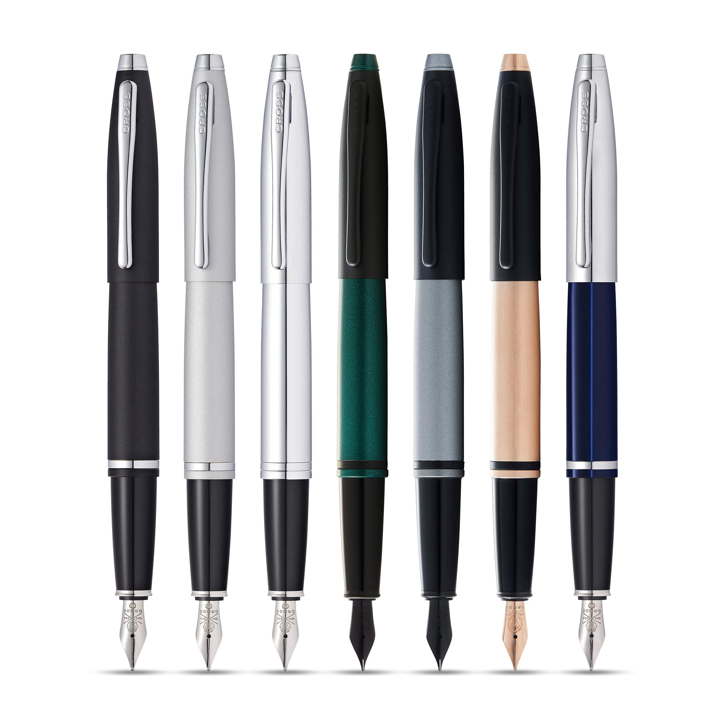 Cross Calais Polished Chrome Medium Nib Fountain Pen