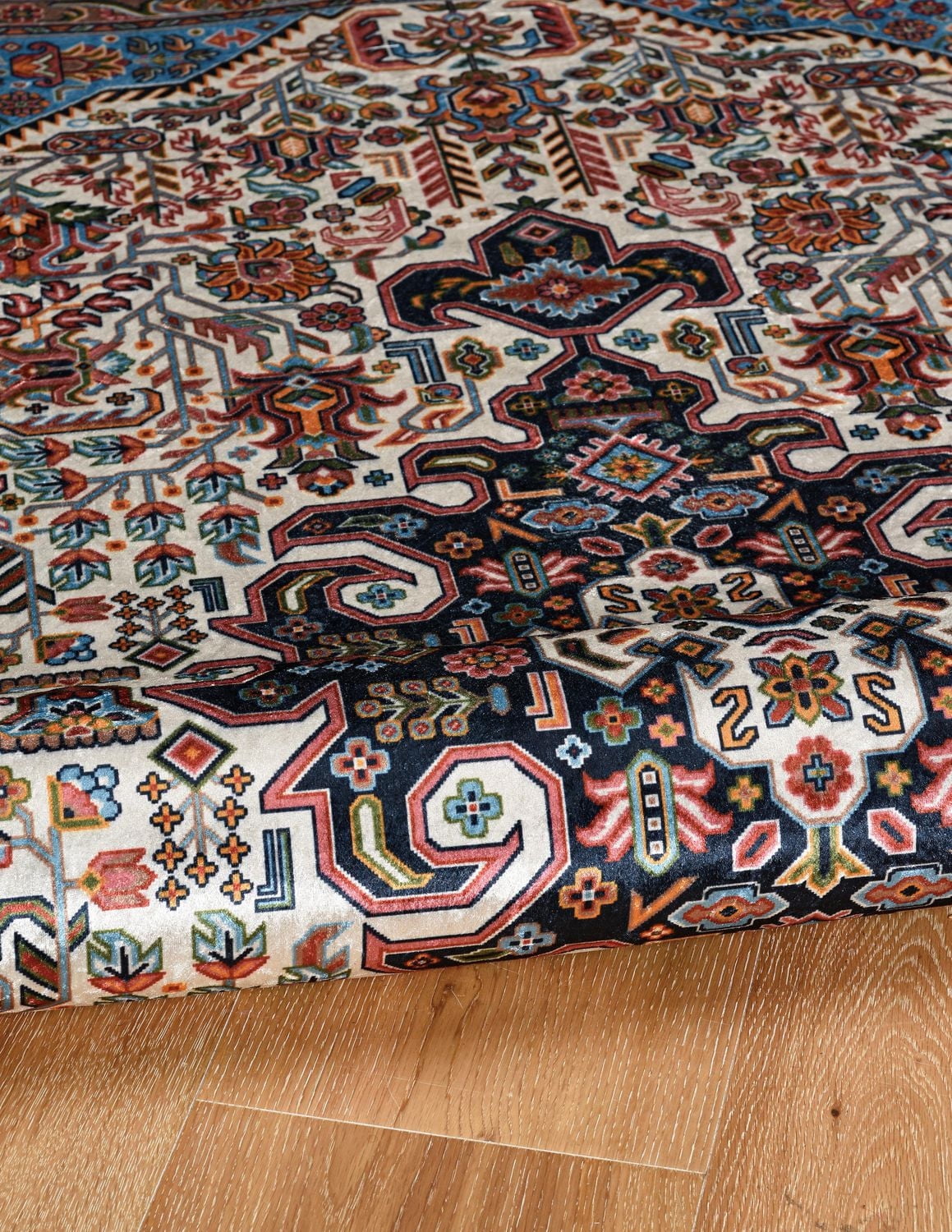 Emerald Martin Red & Navy 6'7" x 9'7" Area Rug