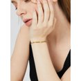 thumbnail image 2 of Pulsera de cadena cubana de oro de estilo europeo y americano con diamantes, adornos de mano simples de circón de moda para mujer, 2 of 5