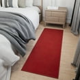 thumbnail image 3 of Ottomanson Non-Slip Hallway Runner Rug 20" x 59" Stain-Resistant Low Pile Carpet for Kitchen, Red, 3 of 13
