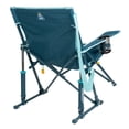 thumbnail image 3 of GCI Outdoor Kickback Insulated Rocker Low Profile Rocking Camping Chair with Cup Holder, Teal, 3 of 11