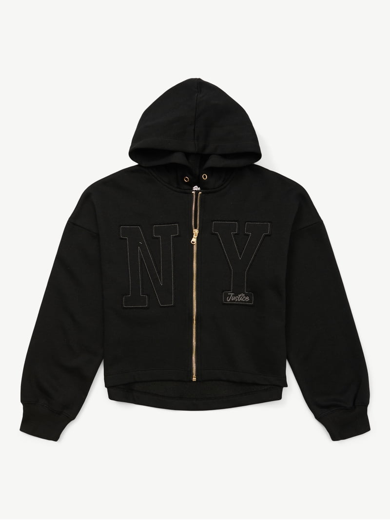 Justice Girls Full Zip Fleece Hoodie, Sizes XS - XLP - Walmart.com