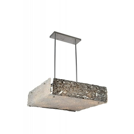 

10 Light Down Chandelier with Chrome finish