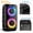 Classic Black, variant on 8500W Portable Bluetooth Speaker Multicolor Lights Dual Bass Boost 1320mAh Battery TWS FM USB TF AUX Mic Input for Home Holiday Parties