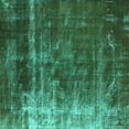 thumbnail image 1 of Ahgly Company Machine Washable Indoor Square Oriental Turquoise Blue Industrial Area Rugs, 6' Square, 1 of 4