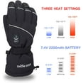 thumbnail image 5 of SNOW DEERElectric Heated Gloves, Waterproof & Windproof Ski Gloves with Rechargeable Battery & Touchscreen - Three Heat Settings for Cold Weather Snowboarding, 5 of 9
