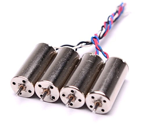 No JST Plug DIY Micro FPV RC Quadcopter Frame Pack of 4 HOBBYMATE High Performance Brushed Coreless Motors 8520 8.5x20mm for Hubsan X4 H107C H107D