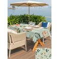 thumbnail image 4 of Spring Leaves Outdoor Tablecloth - 52x70 Inch Rectangle Dining Table Cover, Pink Flowers Pastoral Botanical Green Waterproof Outdoor Table Cloth with Umbrella Hole & Zipper for Picnic/Patio/Party, 4 of 7