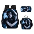 thumbnail image 1 of Necessary for the beginning of the semester Wednesday Three-piece School Bag Backpack For Elementary And Middle School Students Adjustable Shoulder Strap,large Capacity,fashion Design, 1 of 5