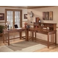 thumbnail image 3 of Ashley Cross Island Medium Brown Home Office Short Desk Hutch H319-48, 3 of 4