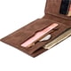 thumbnail image 2 of Qarigey Hombres Casual PU cuero billetera bolsillo moneda ID tarjeta dinero titular delgado monedero Carteras marrón Qarigey BB6660-02B, 2 of 6