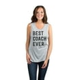 thumbnail image 2 of Thread Tank Best Coach Ever Women's Sleeveless Muscle Tank Top Sport Grey Small, 2 of 4