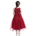 thumbnail image 3 of Miaeowve Wedding Flower Girl Dress for Toddler Kids Sleeveless Sequins Lace Tulle Birthday Party Gown Burgundy 8, 3 of 7