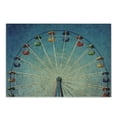 thumbnail image 1 of Vintage Cutting Board, Giant Vertical Revolving Ferris Wheel Activity up Antique Entertainment Old Days Picture, Decorative Tempered Glass Cutting and Serving Board, Small Size, Blue, by Ambesonne, 1 of 1