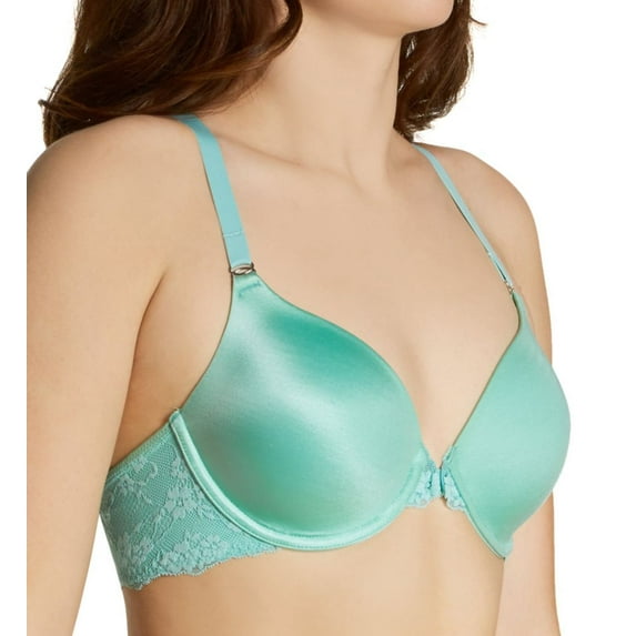 Women's Maidenform 7112 One Fab Fit Extra Coverage Lace T-Back Bra (Tidal Foam Green 34B)