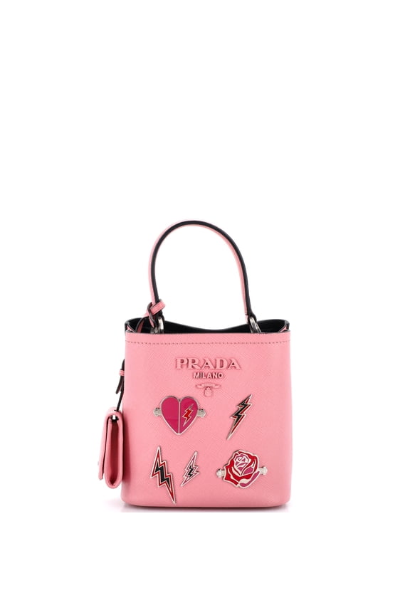 Pre-Owned Panier Bucket Bag Embellished Saffiano Leather Small By Rebag