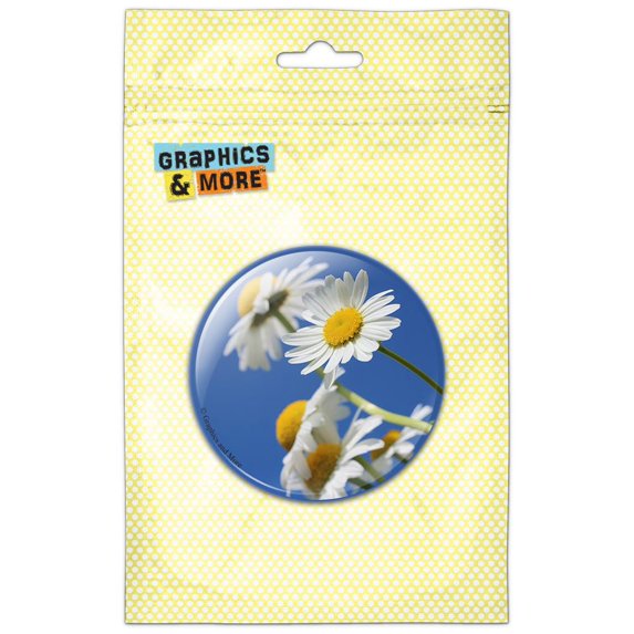 Daisies with Sky Refrigerator Button Magnet