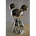 thumbnail image 6 of Nifao Contemporary Silver Chrome Mickey Mouse Resin Statue – Modern Home Decor Sculpture, 12"L x 9"W x 16"H, 6 of 11