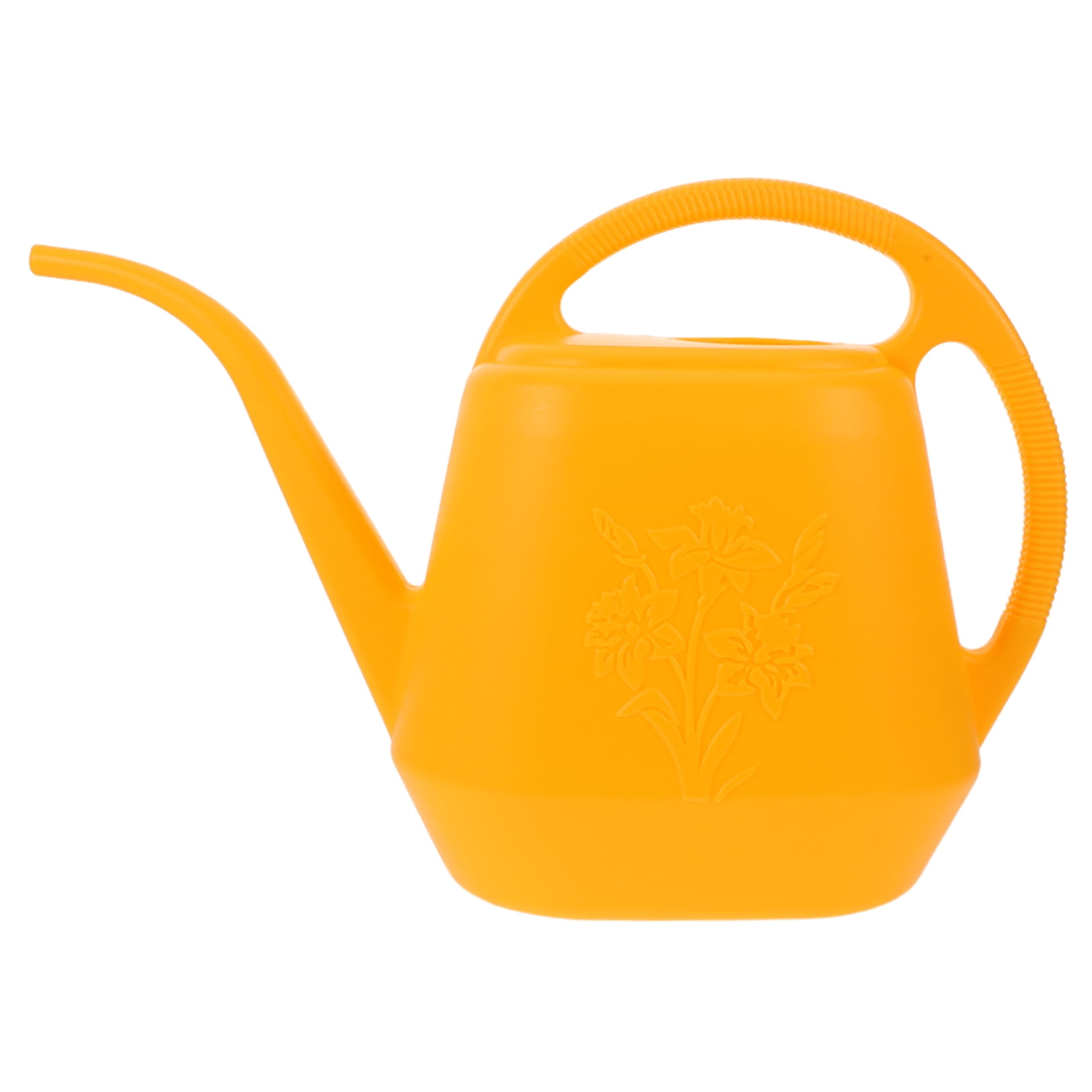 LOLIPPYY Yellow Plastic Watering Can with Spout for Garden Plants, Flowers, and Indoor Use, Lightweight and