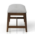 thumbnail image 3 of JERFIT Backless Upholstered Dining Bench Mid-Century Seating, 3 of 5