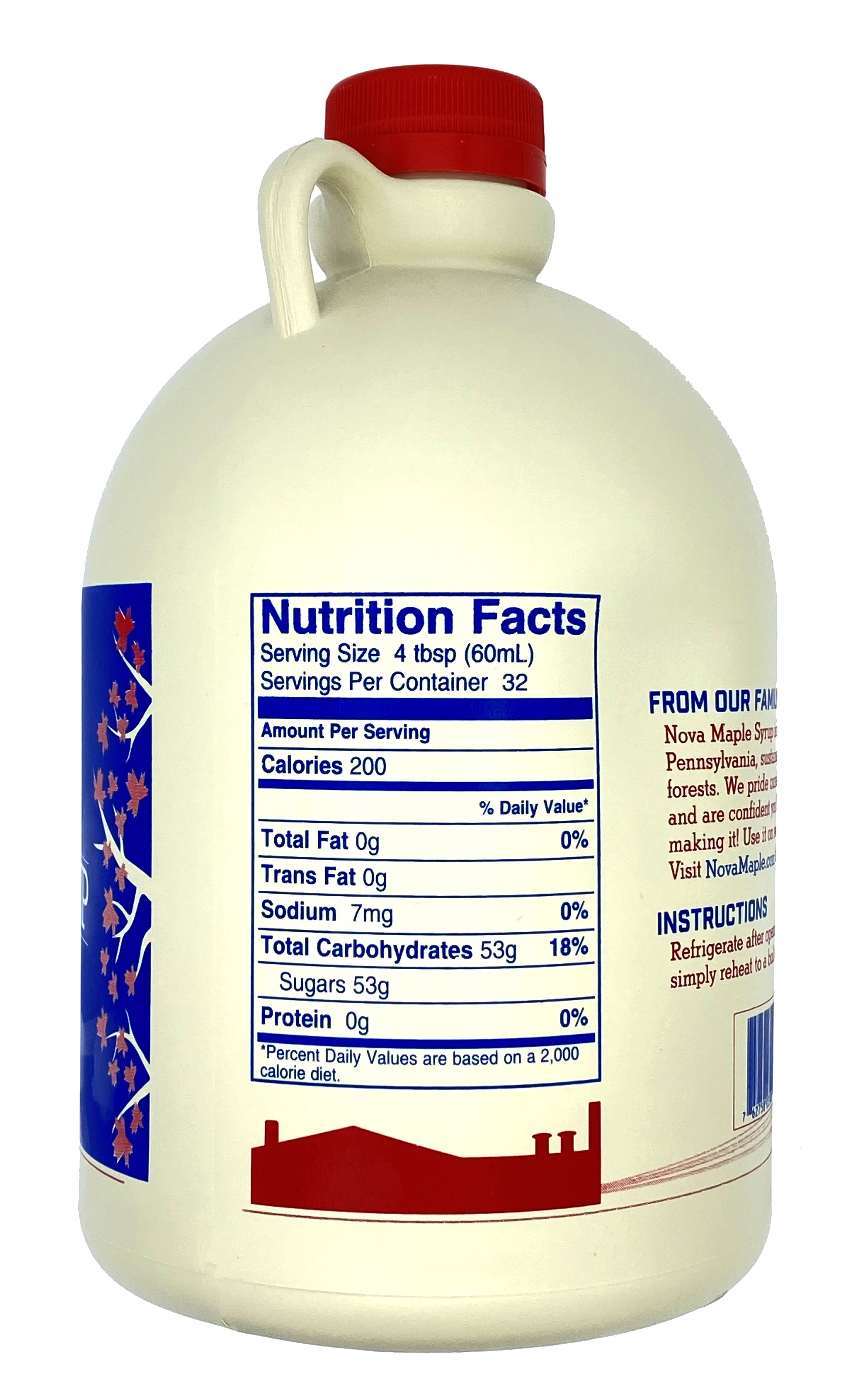 Nova Maple Syrup - Pure Grade-A Maple Syrup (Half Gallon)