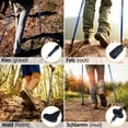 thumbnail image 4 of 2 Pcs Mâtx de Randonnée Pliables - Bâtons de Randonnée en Alliage d'Aluminium avec Système de Verrouillage Rapide, Télescopiques, Pliables, Ultralégers pour la Randonnée, le Camping, 4 of 9