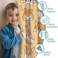 thumbnail image 3 of Blackout Kids Curtains,Corgi Dog and Footprints Childrens Insulated Curtains Set Of 2,Bedroom Essentials,Toddler Room Decor 42"x54"(106x137cm), 3 of 4