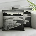 thumbnail image 2 of JEUXUS 2-Piece Short Plush Pillow Covers (Universal 1) Abstract Wave Beach Pillow Covers White, 2 of 6