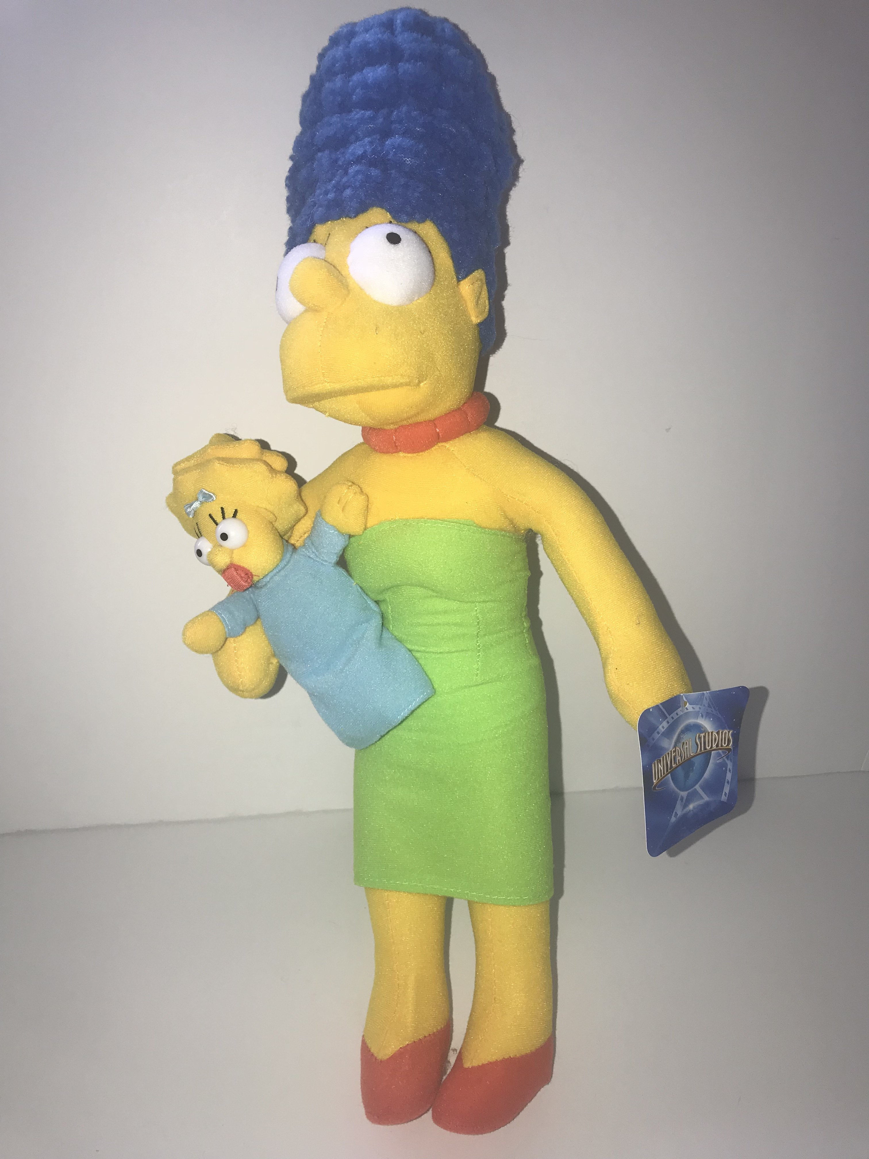 Universal Studios The Simpsons Marge With Baby Maggie Doll Plush 19