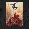 thumbnail image 3 of Marvel Spider-Man Brand New Day Men's City Ninja Battle Poster T-Shirt (Black, S-XXXL), 3 of 4