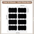 thumbnail image 2 of PVC Blank Self-Adhesive Chalkboard Stickers Waterproof Writable Blackboard Label Decals Black Rectangle 150x180mm, 2 of 6