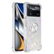 thumbnail image 2 of Funda para Xiaomi Poco X4 Pro 5G con Brillo Líquido Flotante, Purpurina, Parachoques y Anillo Giratorio Soporte, 2 of 5