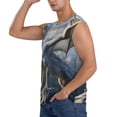 thumbnail image 3 of Fotbe Mountain White Dragon Men's Camiseta sin Mangas Estampada para Hombres, Playera Casual para Gimnasio, Entrenamiento, Playa-Large, 3 of 7