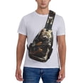 thumbnail image 6 of Cat Playing Guitar Rock Music Sling Backpack Shoulder Chest Crossbody Bag Causal Travel Hiking Daypack, 6 of 6