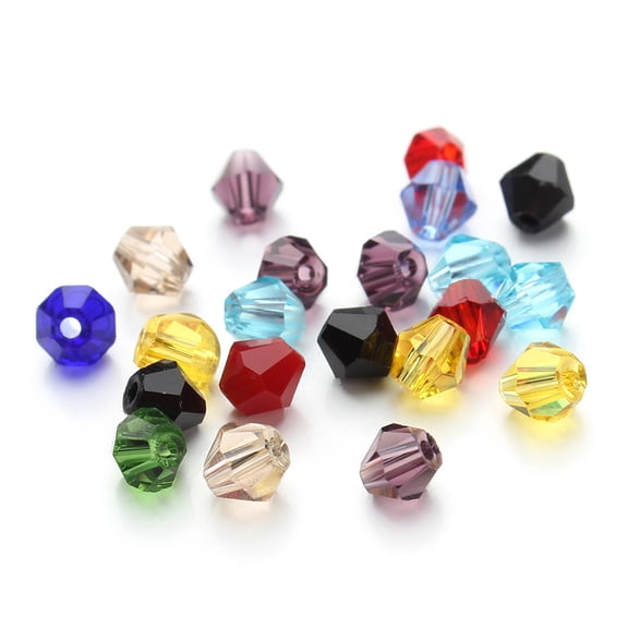 ETHZZLE 200Pcs Assorted Color Durable Crystal Beads for Jewelry Making DIY Crafts and Accessories