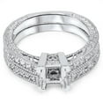 thumbnail image 4 of Pompeii 1/2ct Princess Cut Diamond Engagement Ring Setting 14K (G/H,I1), 4 of 4