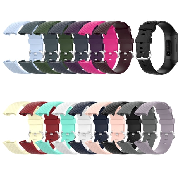 Gwong Electrónica Soft Smart Watch Band Sport Pulsera Strap Reemplazo para Fitbit-Charge 3/4