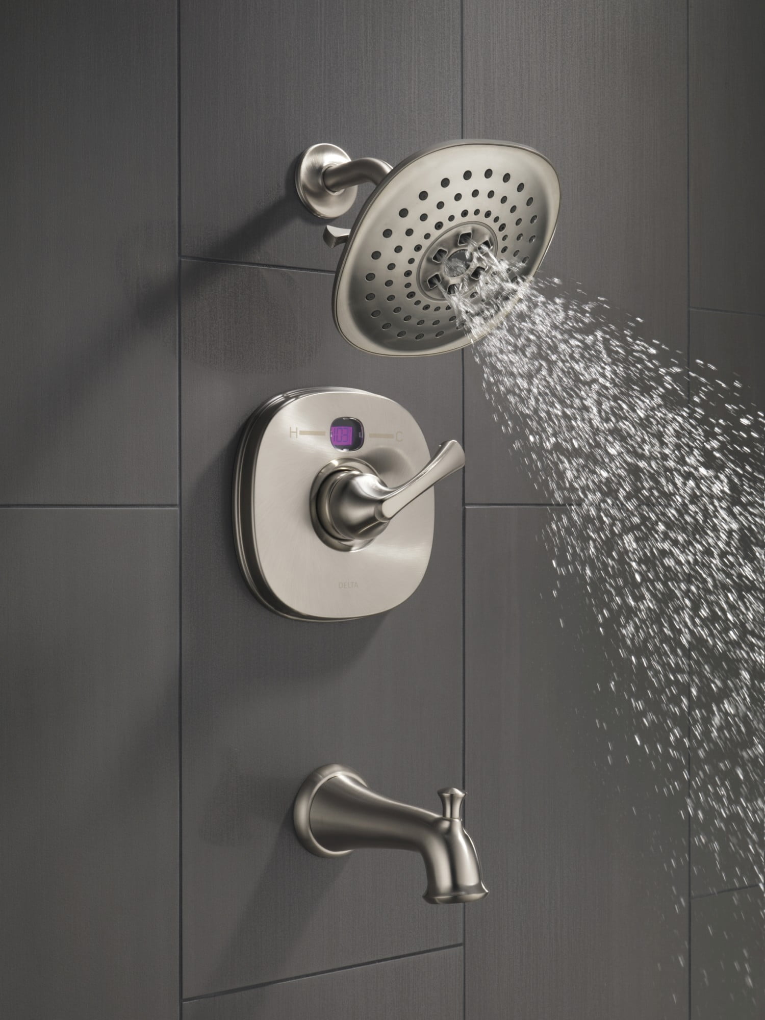 Delta Lahara: Tub Spout - Pull-Up Diverter
