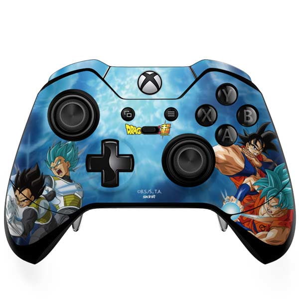 Skinit Decal Gaming Skin for Xbox One Elite Controller Officially Licensed Dragon Ball Z Goku Shirt Design 