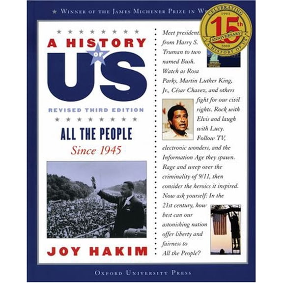 Pre-Owned All the People: Since 1945A History of US Book 10 (Paperback) 0195327241 9780195327243