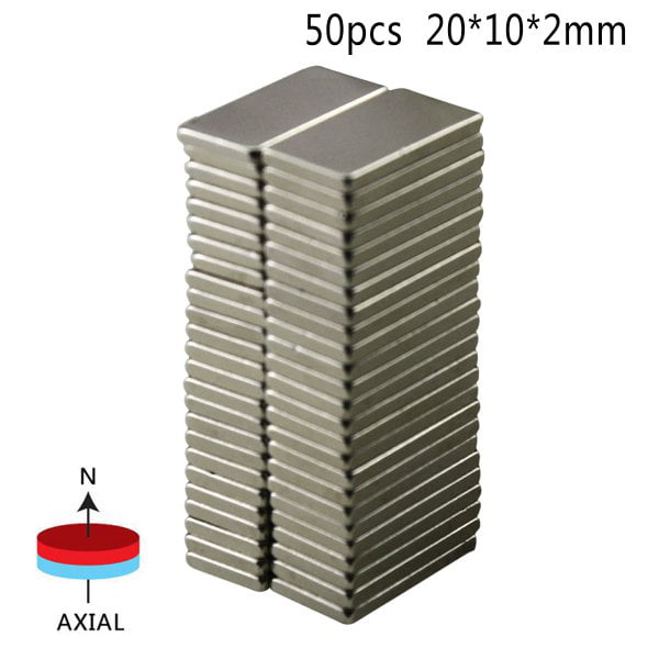 10pcs-50pcs N52 Neodymium Block Magnet Super Strong Rare-Earth Magnets 20x10x2mm 
