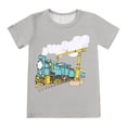 thumbnail image 3 of WOYY Toddler Boys Shorts Set Short Sleeve Train Graphic Tee Shorts Outfits, Sizes 2-3T, 3 of 4