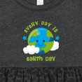 thumbnail image 4 of Inktastic Every Day Earth Day Girls Baby Dress, 4 of 5